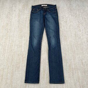 J Brand Low Rise Pencil Leg Jeans 24 Blue